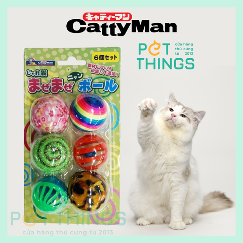 Cattyman Set 6 Bóng Đồ Chơi Cho Mèo