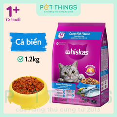 Whiskas Adult 1+ Ocean Fish Thức Ăn Hạt Cho Mèo Trưởng Thành, Cá Biển