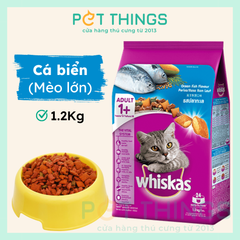 Whiskas Adult 1+ Ocean Fish Thức Ăn Hạt Cho Mèo Trưởng Thành, Cá Biển