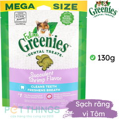 Feline Greenies Dental Treats Succulent Shrimp bánh thưởng làm sạch răng mèo vị Tôm
