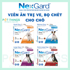 NexGard Viên Ăn Nhai Trị Ve Rận, Bọ Chét Cho Chó