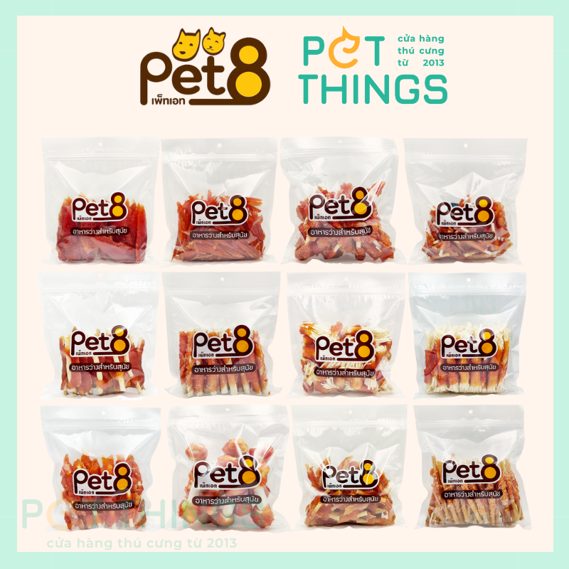 Pet8 Dog Snack Gà Sấy Cho Chó