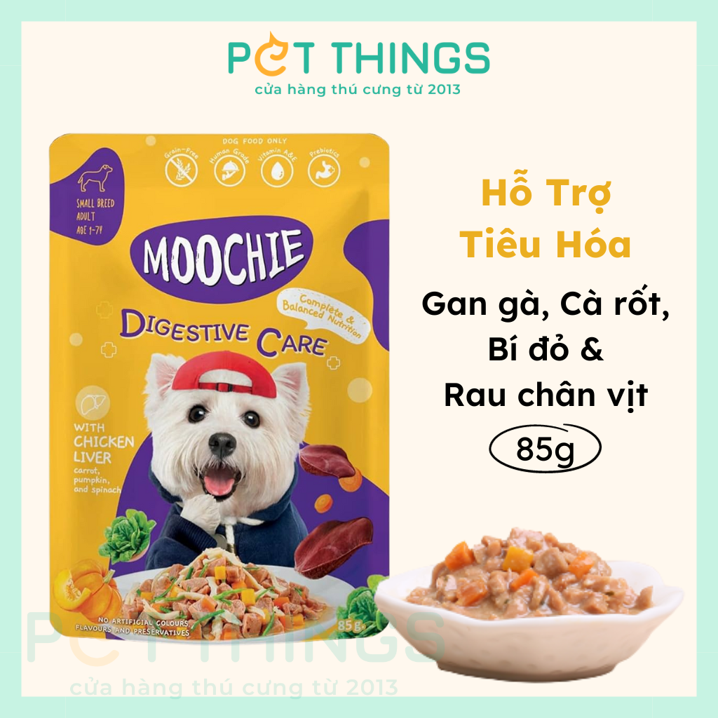 Pate Chó Moochie Digestive Care - Hỗ Trợ Tiêu Hóa 85g