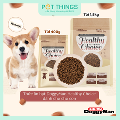 Thức Ăn Hạt DoggyMan Healthy Choice Cho Chó Con 1-12 Tháng Tuổi