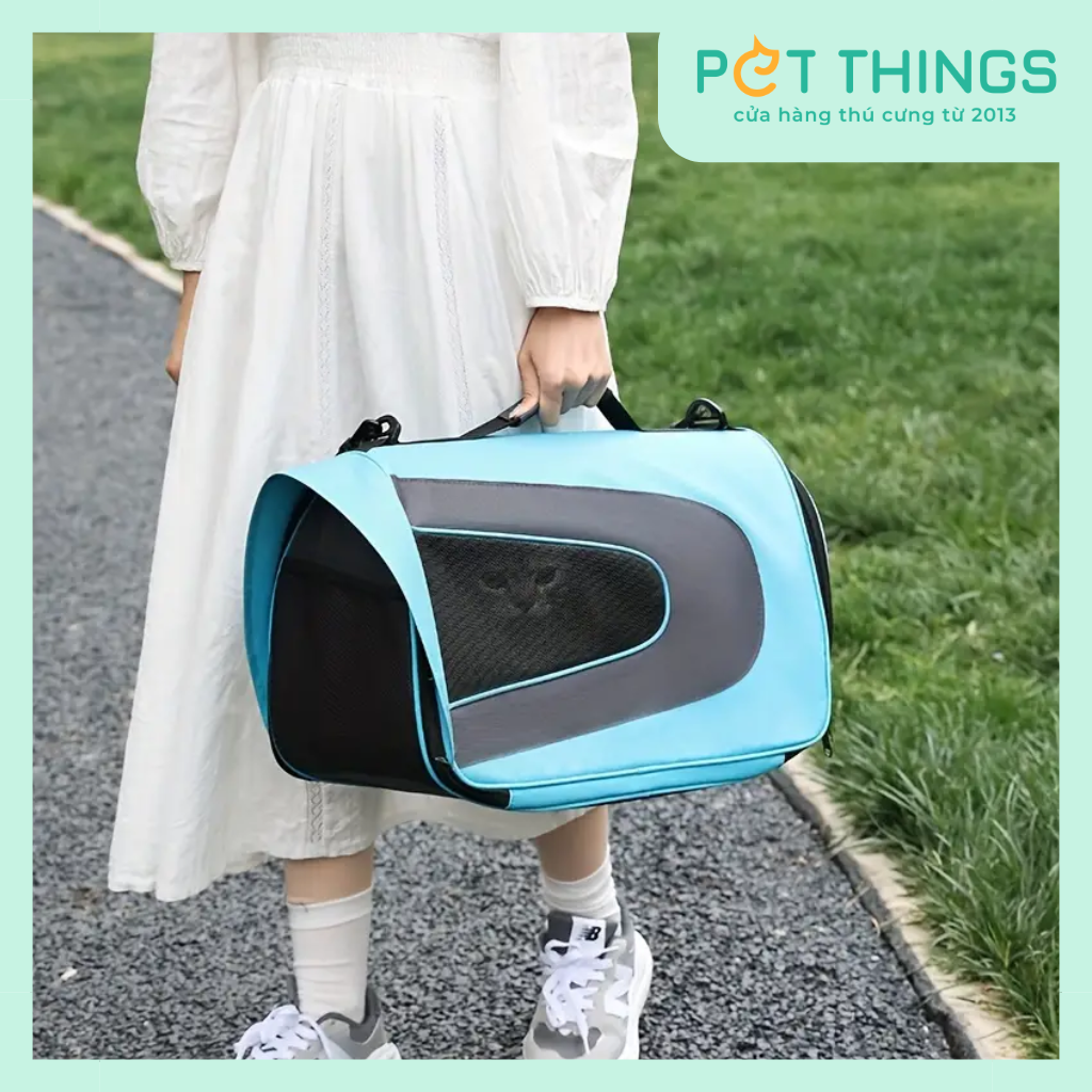 Túi Vải Ngang Thể Thao Vận Chuyển Chó Mèo 43*23*25cm