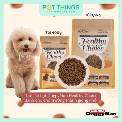 Thức Ăn Hạt DoggyMan Healthy Choice Cho Chó Trưởng Thành Giống Nhỏ