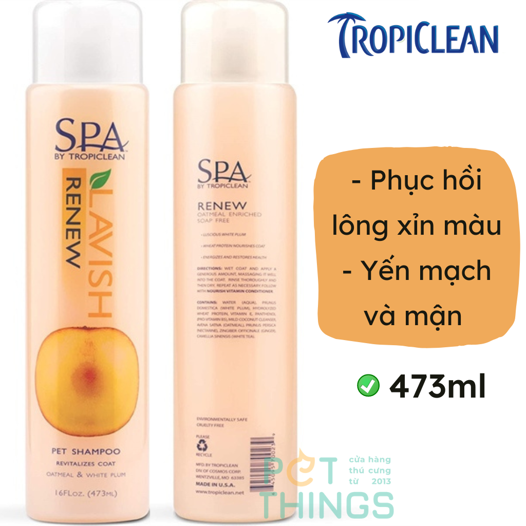 Tropiclean Spa Lavish Renew 473ml