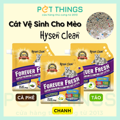 Cát Vệ Sinh Cho Mèo Hysen Clean Forever Fresh 4kg