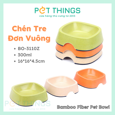 Chén Tre Đơn Vuông BO-3110Z, 16x16x4.5cm (300ml)