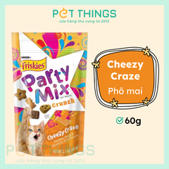 Bánh Thưởng Cho Mèo Friskies Party Mix Cheezy Craze 60g, Thái Lan