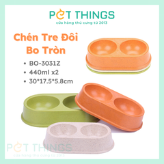 Chén Tre Đôi Bo Tròn 30x17.5x5.8cm (440mlx2)