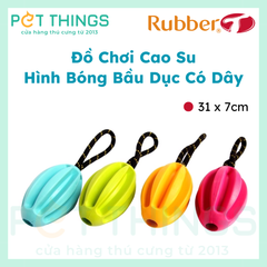 Đồ Chơi Cao Su Hình Bóng Bầu Dục Có Dây