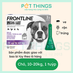 Frontline Plus 20 - 40kg thuốc nhỏ gáy trị ve rận cho chó