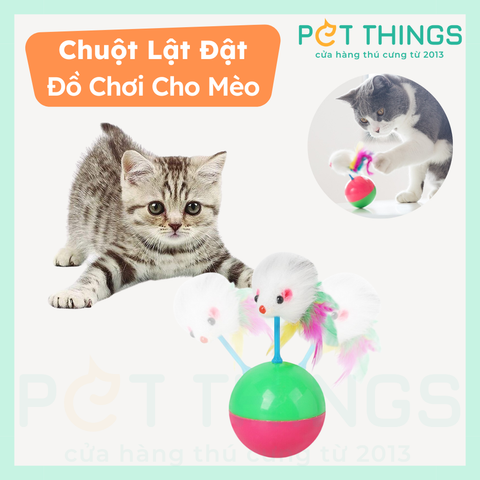 Đồ Chơi Chuột Lật Đật Cho Mèo