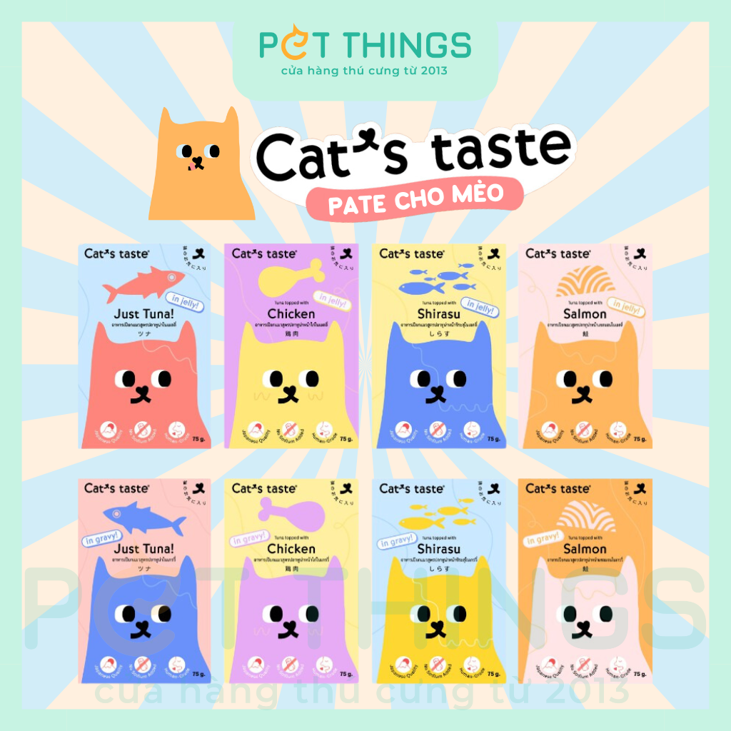 Thức Ăn Ướt / Pate Mèo Cat's Taste Thái Lan