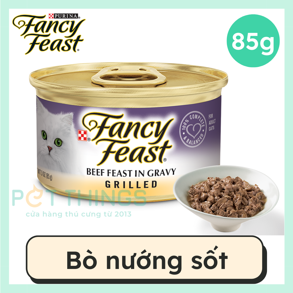 Pate cho mèo Fancy Feast Bò nướng 85g