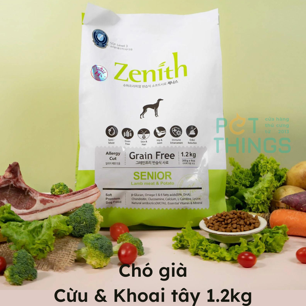 Zenith Grain Free Senior thức ăn mềm cho chó già lớn tuổi
