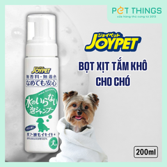 Xịt Tắm Khô JOYPET Dry Foam Shampoo Cho Chó Dạng Bọt 200ml