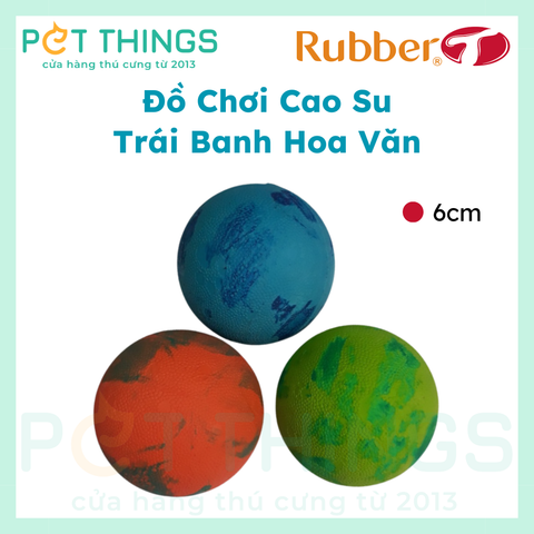 Đồ Chơi Cao Su Trái Banh Hoa Văn