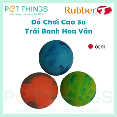 Đồ Chơi Cao Su Trái Banh Hoa Văn