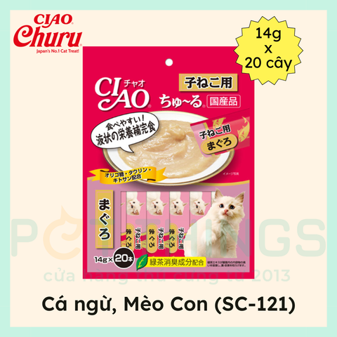 Súp Thưởng Cho Mèo Con CIAO Churu SC-121 Kitten Tuna 14gx20