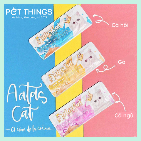 Aatas Cat Crème Súp Thưởng Cho Mèo 16g