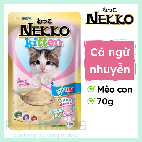 Pate mèo Nekko Kitten Tuna mousse 70g