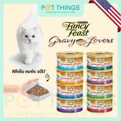Pate Mèo Fancy Feast Gravy Lovers Thịt Nướng Trong Nước Sốt 85g