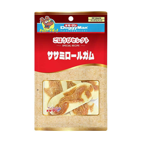 DoggyMan Snack da bò phủ thịt gà 6 cây