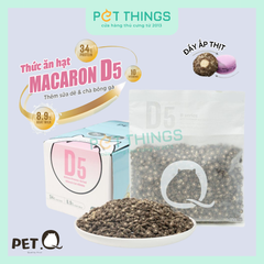 Thức Ăn Hạt Cho Mèo Con Pet.Q Macaron D5 Freeze-Dried Mixed Kibble 200g