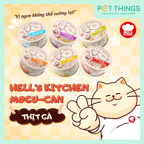 Pate / Thịt Gà Hộp Cho Mèo Hell's Kitchen Mogu-Can Chicken 80g