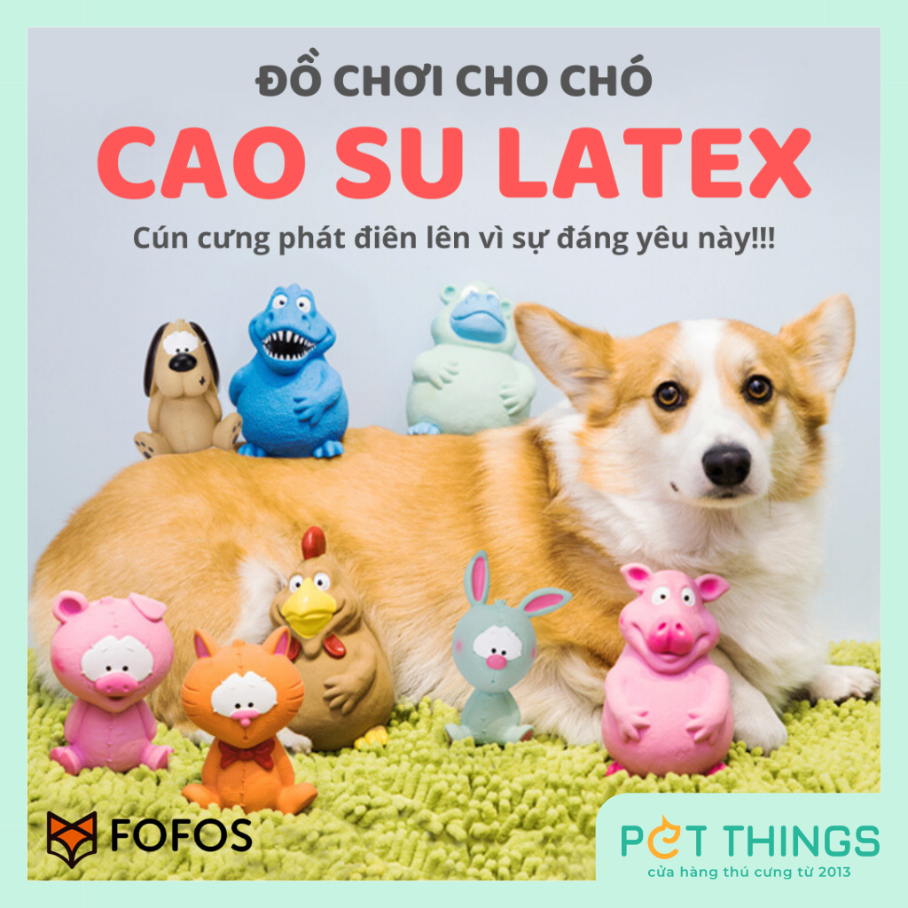 FOFOS Latex Bi Toy S(12*8*6cm) - Đồ chơi cao su cho chó hình thú