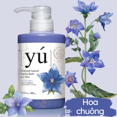 YÚ Chinese Bellflower Sữa Tắm Cho Chó Mèo Lông Trắng