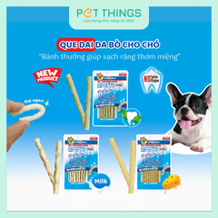 Que Dai Da Bò Sạch Răng Cho Chó DoggyMan White Dental 120g
