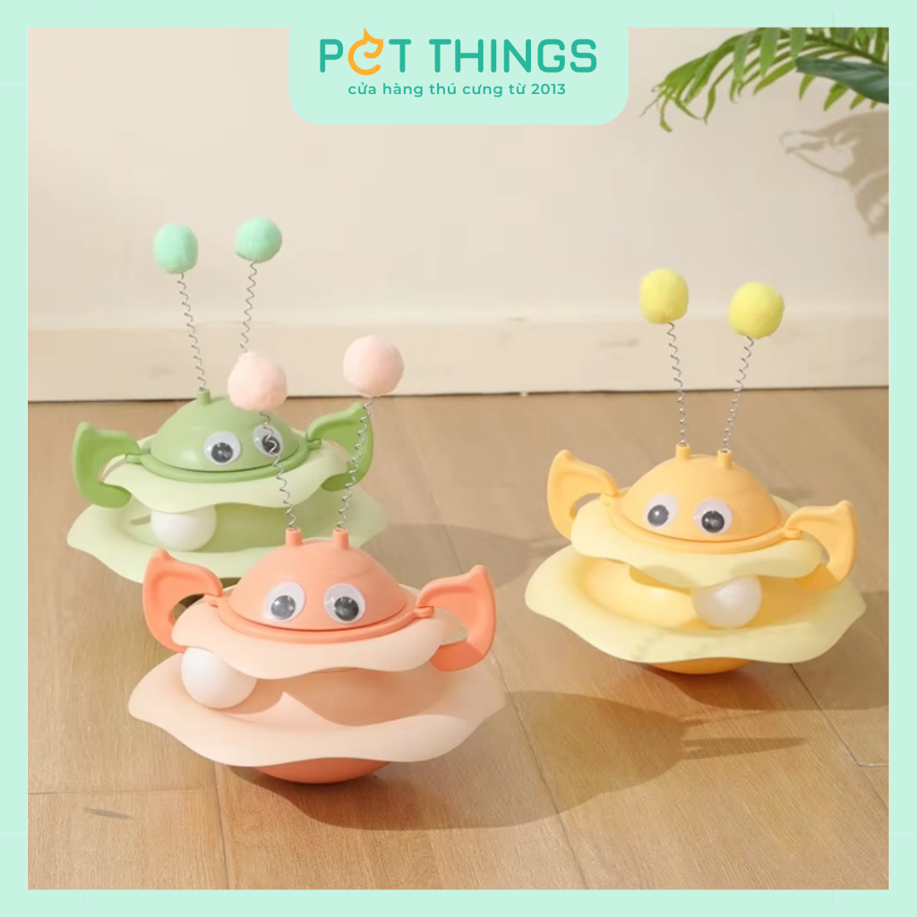 Đồ Chơi Cho Mèo Đĩa Xoay Hình Con Ong 25x20cm