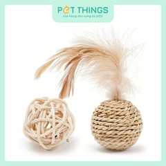 Set 2 Bóng Đồ Chơi Cho Mèo