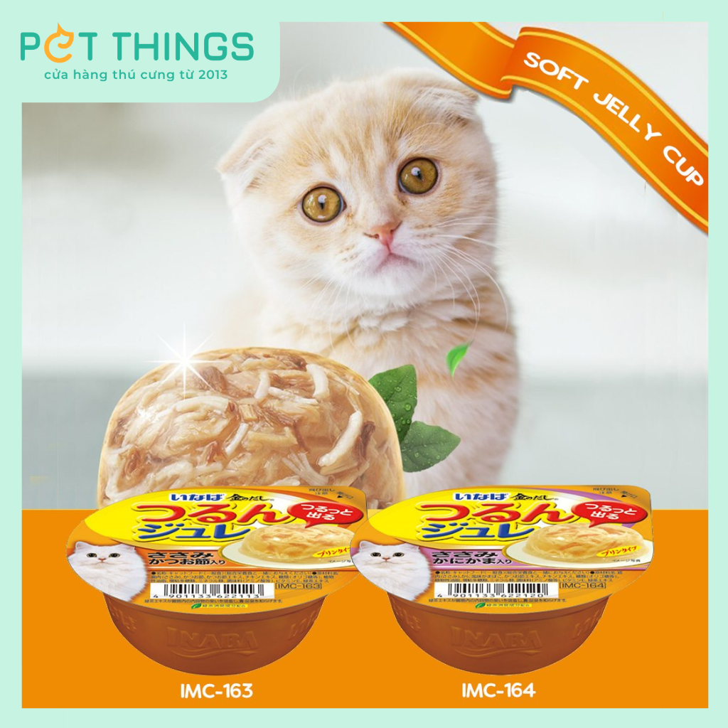 Thức Ăn Ướt / Pate Mèo INABA CUP Dạng Thạch Mềm 65g