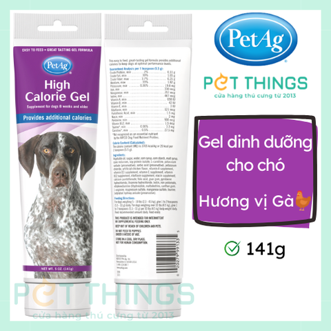 Gel dinh dưỡng PetAg High Calorie giàu calo cho chó 141g