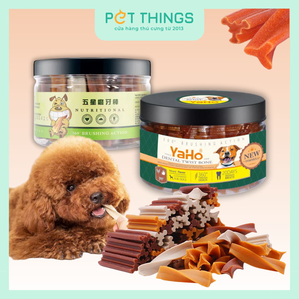 Thanh Gặm Sạch Răng Cho Chó Yaho Dental Stick Mixed Flavor Dog Treat