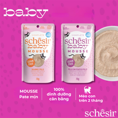 Pate Mịn Schesir Baby Mousse Cho Mèo Con, Gói 70g