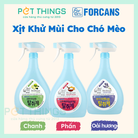 Xịt Khử Mùi Cho Chó Mèo Forcans Deodorant 1000ml