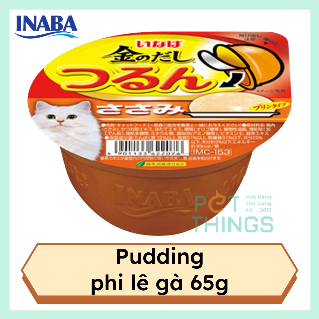 Pate mèo Inaba IMC-153 Chicken Fillet Pudding 65g