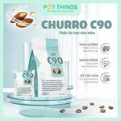 Thức Ăn Hạt Nhân Thịt PetQ Churro C90 Cho Mèo Mọi Lứa Tuổi