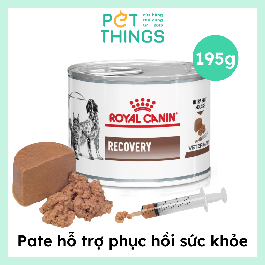 Royal Canin Recovery Pate Phục Hồi Sức Khỏe Cho Chó Mèo 195g