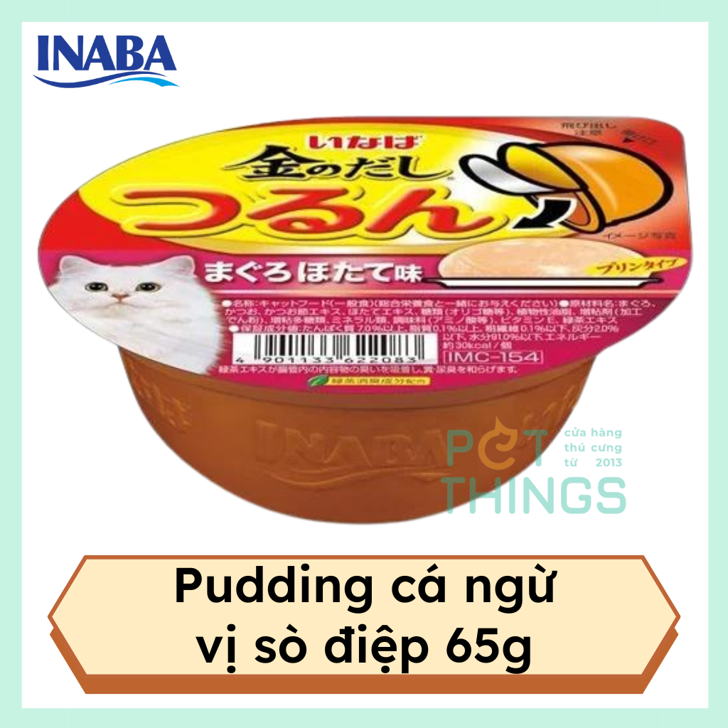 Pate mèo Inaba 65g IMC-154 Tuna with Scallop Pudding