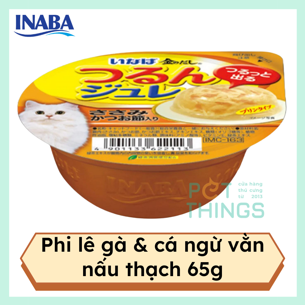 Pate mèo Inaba IMC-163 Chicken Fillet wt Sliced Bonito Jelly 65g