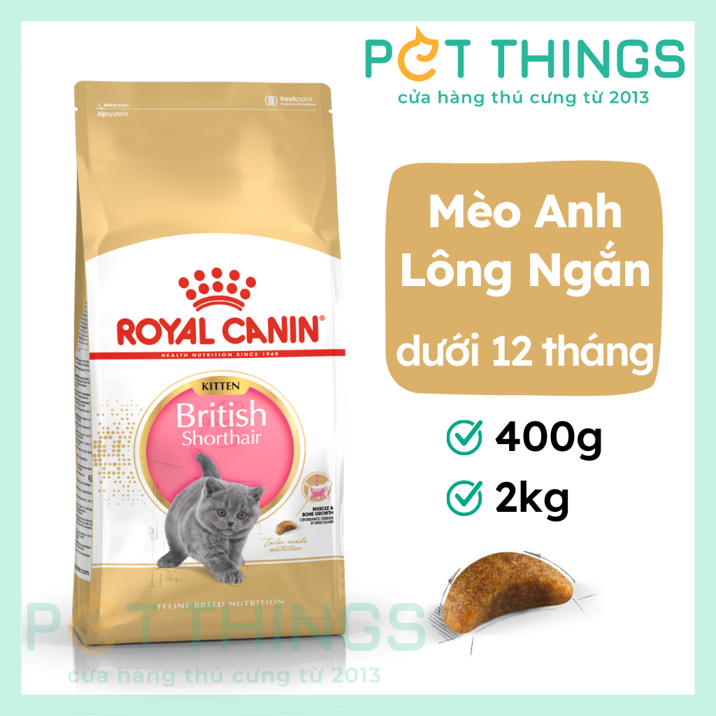 Royal Canin Kitten British Shorthair Thức Ăn Hạt Cho Mèo Con Anh Lông Ngắn