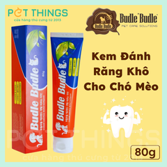 Kem Đánh Răng Khô Cho Chó BUDLE'BUDLE Waterless Dental Toothpaste 80g