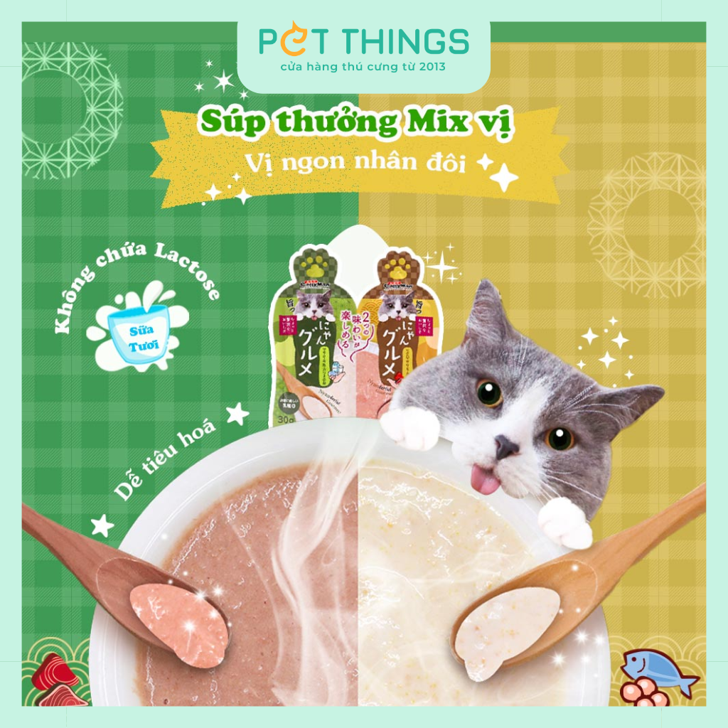 Súp Thưởng Gói Đôi Mix Vị Cattyman Complete Twins Pouch 30gx2