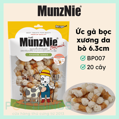 Snack Chó Munznie BP007 Ức Gà Quấn Xương Da Bò